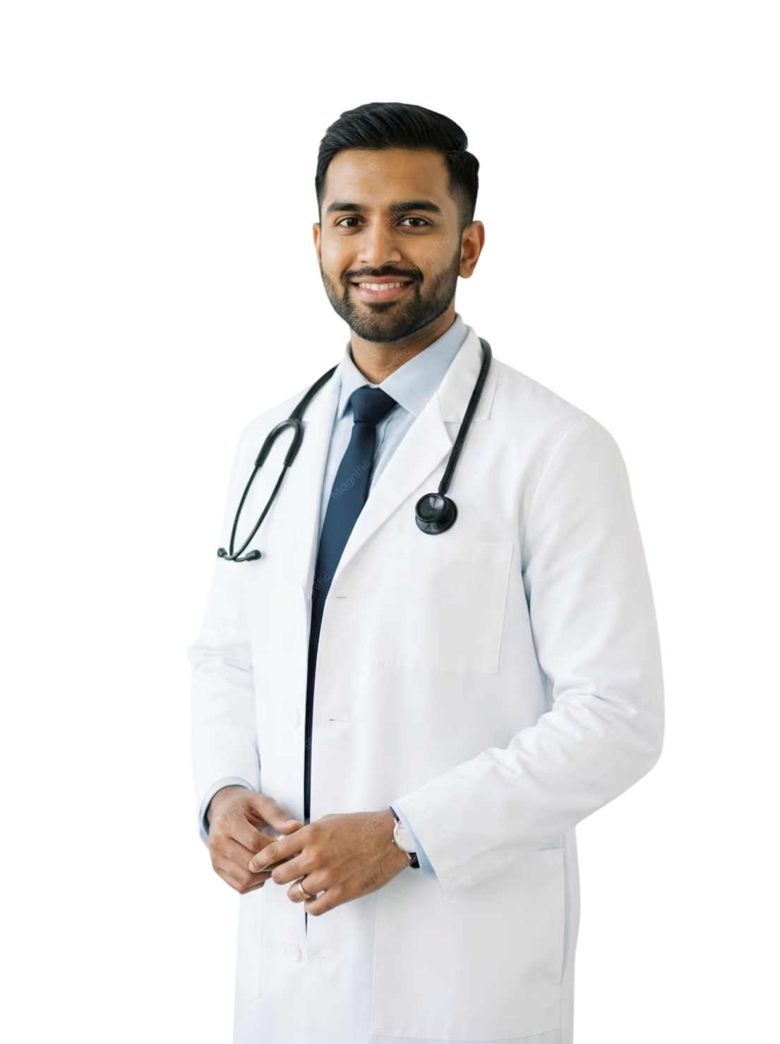 Doctor with patient